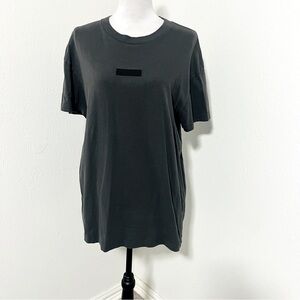 Abercrombie & Fitch Men’s Relaxed Soft Tee Short Sleeve Shirt Mens Box Logo Gray